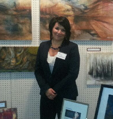 Lisa Delorme Meiler at manitoba art expo