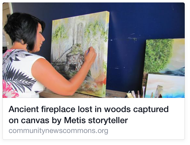 Ancient fireplace lost in the woods by Faye Hall featuring Lisa Delorme Meiler