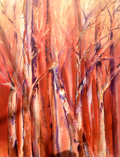 Sunset Forest by Lisa Delorme Meiler, Metis artist
